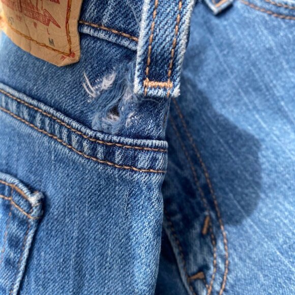 LEVI'S 515 BOOT CUT Womens Blue JEANS Size 10M ( 32 x 30.5 ) - Picture 6 of 16